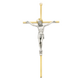 Crucifix - 10" Brass Crucifix, Boxed