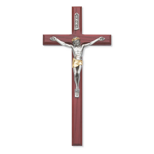 Crucifix - 10" Cherry Crucifix, Boxed