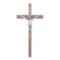 Crucifix - 10" Walnut Stain Crucifix, Boxed