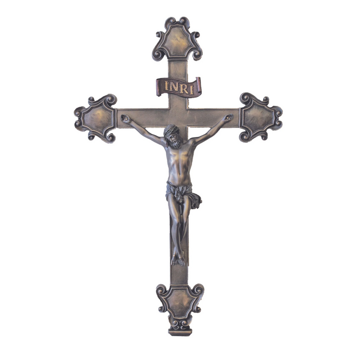 Crucifix 15.75" | Cold-Cast Bronze | Goldscheider Veronese