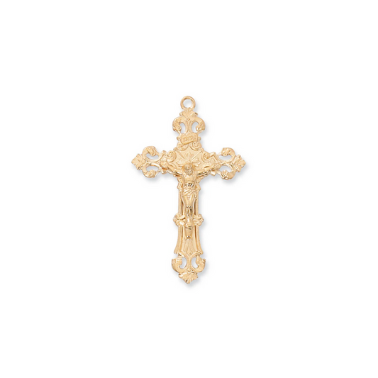 Crucifix Necklace - Gold over Sterling