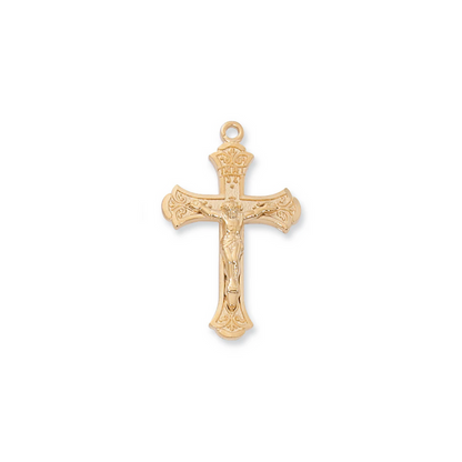 Crucifix Necklace - Gold over Sterling