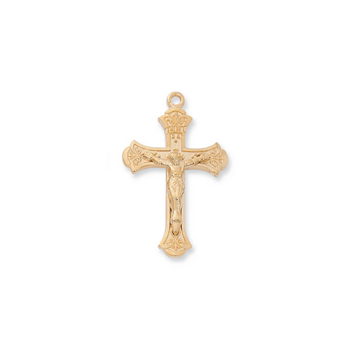 Crucifix Necklace - Gold over Sterling