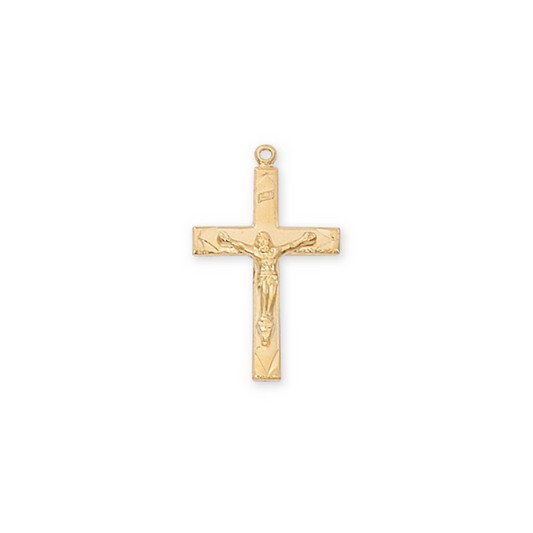 Crucifix Necklace - Gold over Sterling