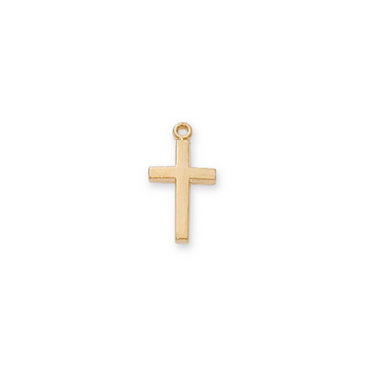 Crucifix Necklace - Gold over Sterling