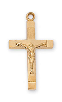 Crucifix Necklace - Gold over Sterling