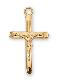 Crucifix Necklace - Gold over Sterling