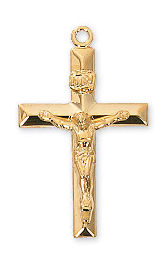 Crucifix Necklace - Gold over Sterling