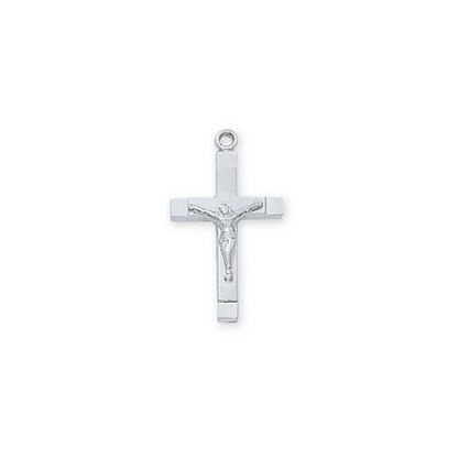 Crucifix Necklace - Sterling Silver 16-18"