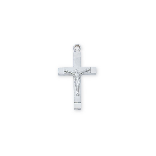 Crucifix Necklace - Sterling Silver 16-18"