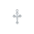 Crucifix Necklace - Sterling Silver 16"
