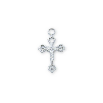 Crucifix Necklace - Sterling Silver 16"