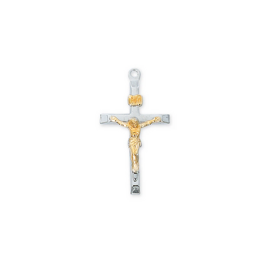 Crucifix Necklace - Sterling Silver 20"