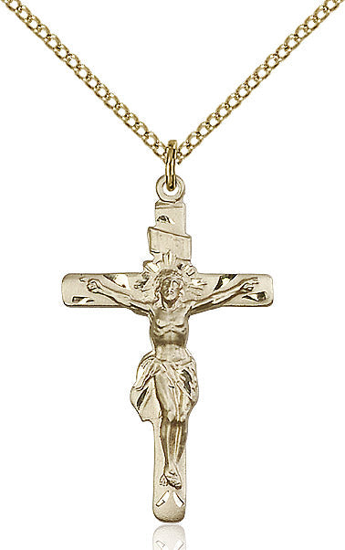 Crucifix Necklace Gold Filled 18"