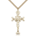 Crucifix Necklace Gold Filled 24"
