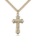 Crucifix Necklace Gold Filled 24"