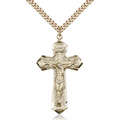 Crucifix Necklace Gold Filled 24"