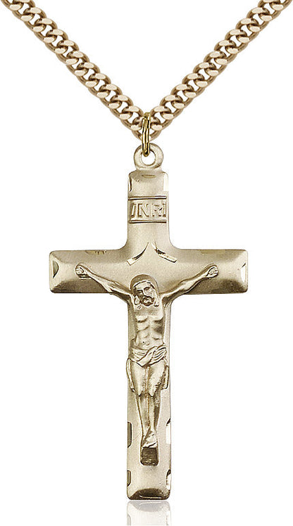 Crucifix Necklace Gold Filled 24"