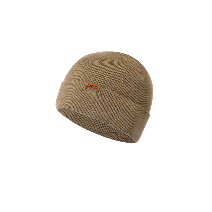 The REP Fitness Daily Driver Beanie in Brown front
