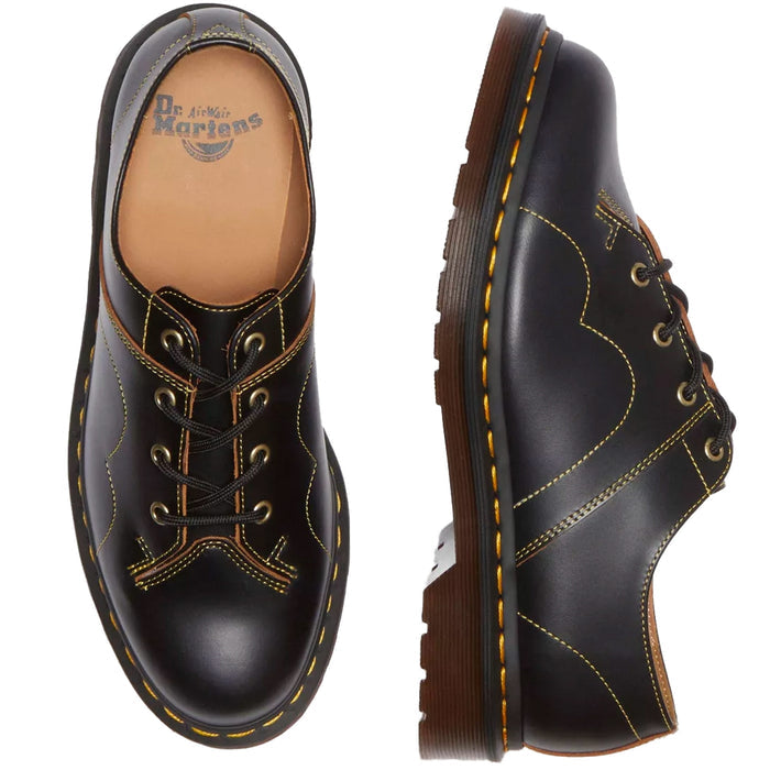Dr. Martens Church Vintage Smooth Leather Shoes - Black