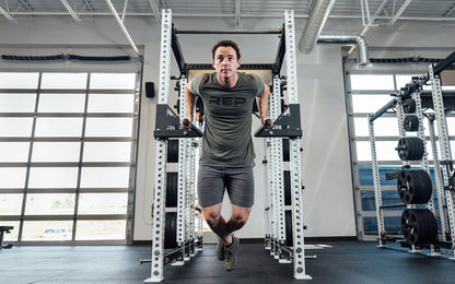 Drop-In Dip Attachment on PR-5000 Power Rack