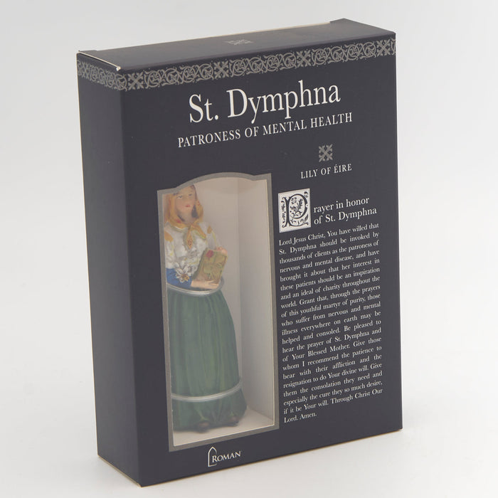 Dymphna - St. Dymphna Statue 3.75"H