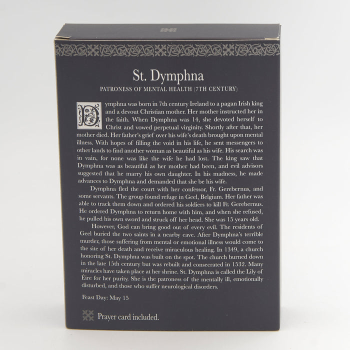 Dymphna - St. Dymphna Statue 3.75"H