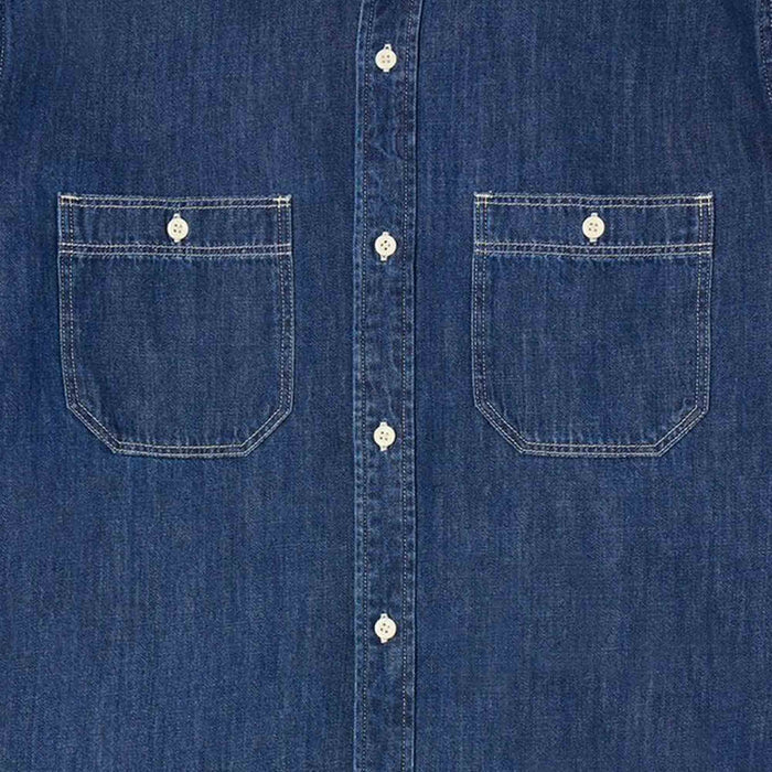 Edwin Denim Work Shirt - Dark Blue Used