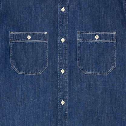 Edwin Denim Work Shirt - Dark Blue Used