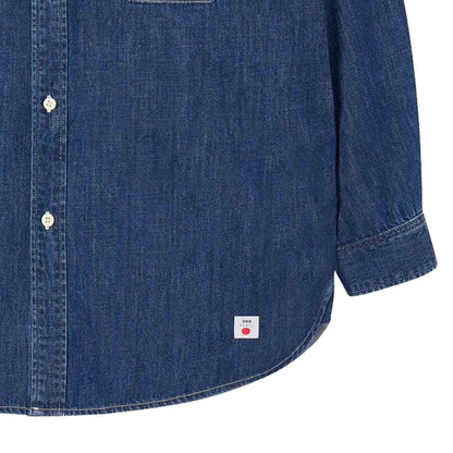 Edwin Denim Work Shirt - Dark Blue Used