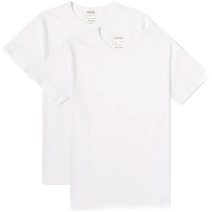 Edwin Double Pack T-Shirt - White