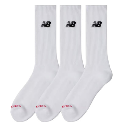 New Balance Everyday Crew Socks 3 Pack - White