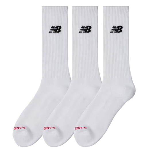 New Balance Everyday Crew Socks 3 Pack - White