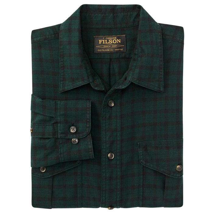 Filson Alaskan Guide Shirt - Pine/Black Plaid