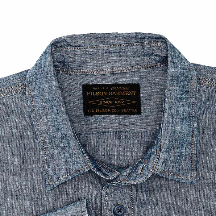 Filson Chambray CPO Shirt - Rinsed Indigo
