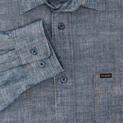Filson Chambray CPO Shirt - Rinsed Indigo
