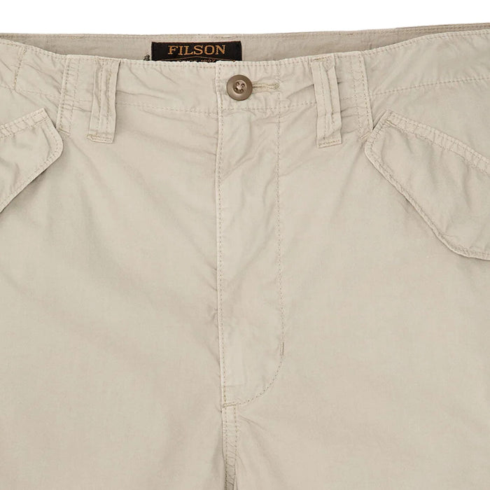Filson Tropical Poplin Cargo Shorts - Dried Sage