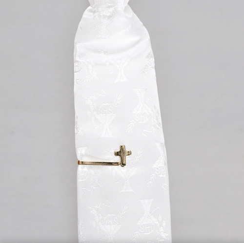 First Communion Tie and Tie Bar Set for Boys | Roman