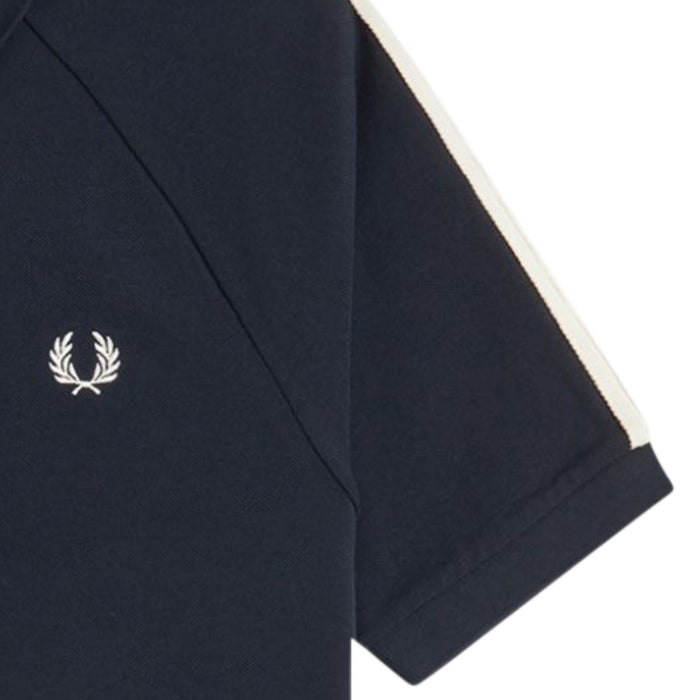 Fred Perry Cable Taped Polo Shirt - Navy