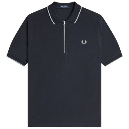 Fred Perry Crepe Pique Polo Shirt - Navy