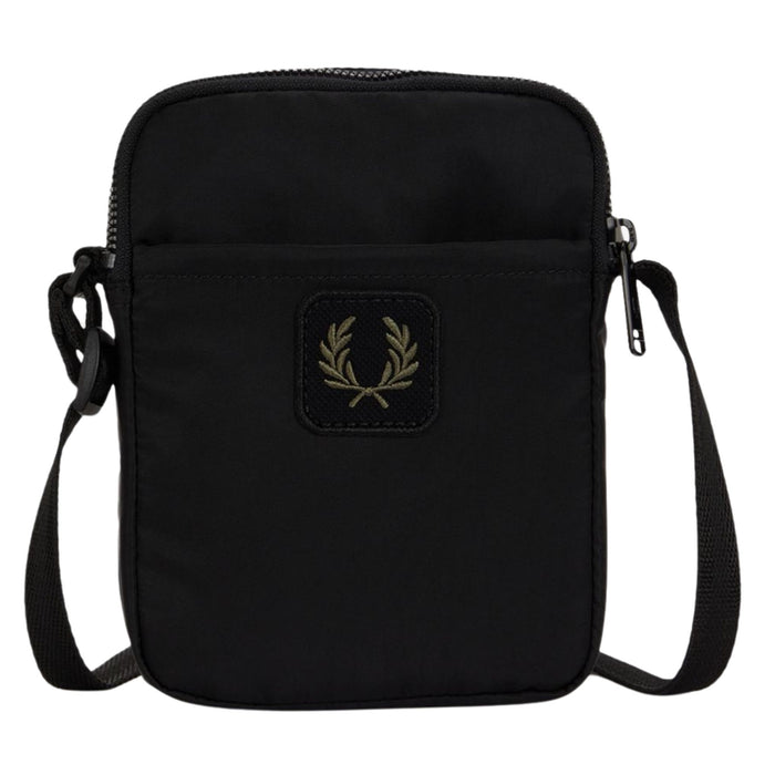 Fred Perry Crinkle Nylon Small Side Bag - Black