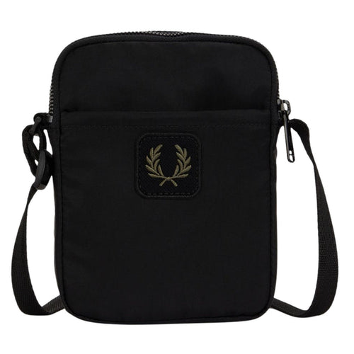 Fred Perry Crinkle Nylon Small Side Bag - Black