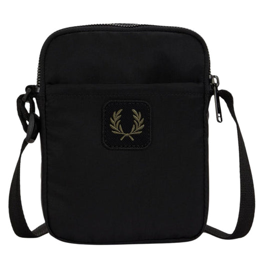 Fred Perry Crinkle Nylon Small Side Bag - Black