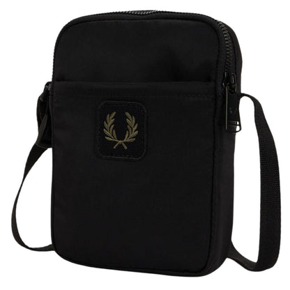 Fred Perry Crinkle Nylon Small Side Bag - Black