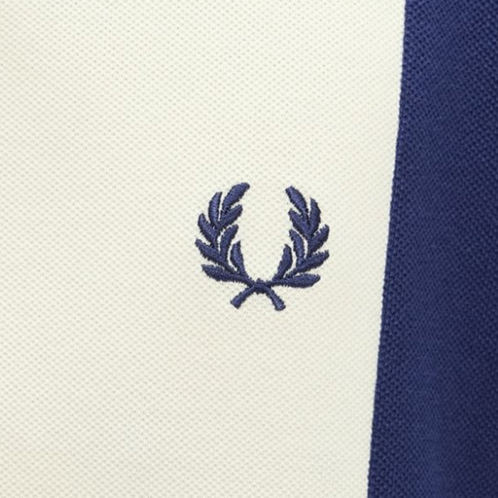 Fred Perry Cut and Sew Panel Polo Shirt - French Navy
