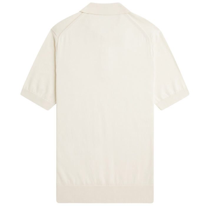 Fred Perry Knitted Cotton Shirt - Ecru