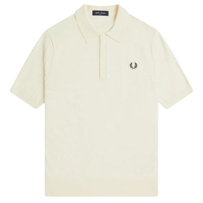Fred Perry Knitted Shirt - Ecru
