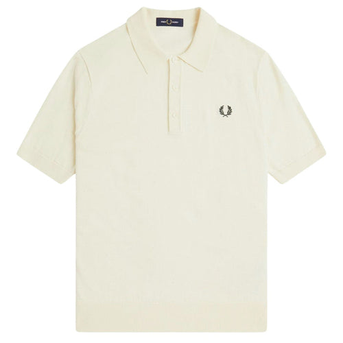Fred Perry Knitted Shirt - Ecru