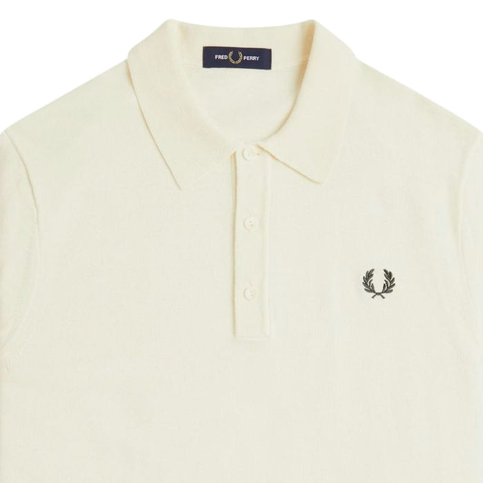 Fred Perry Knitted Shirt - Ecru