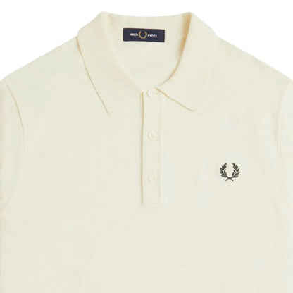 Fred Perry Knitted Shirt - Ecru